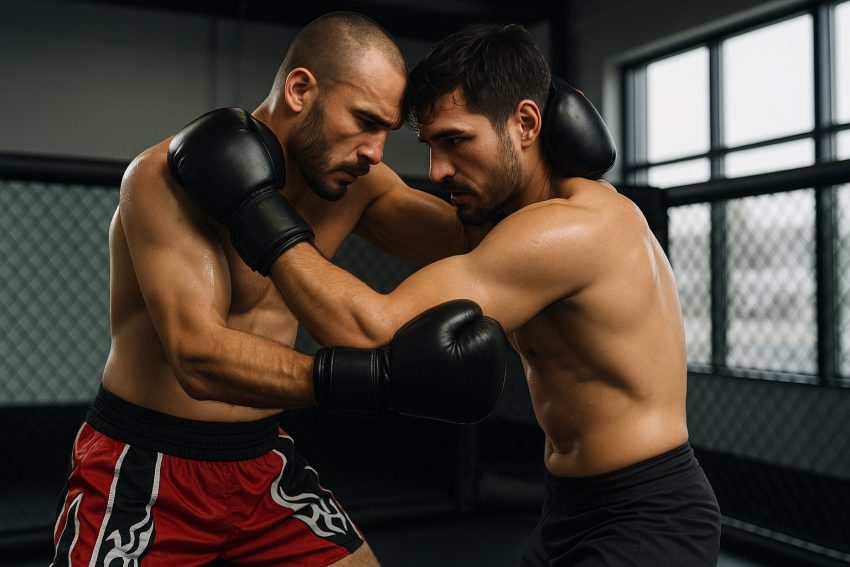 Защита от ударов в клинче