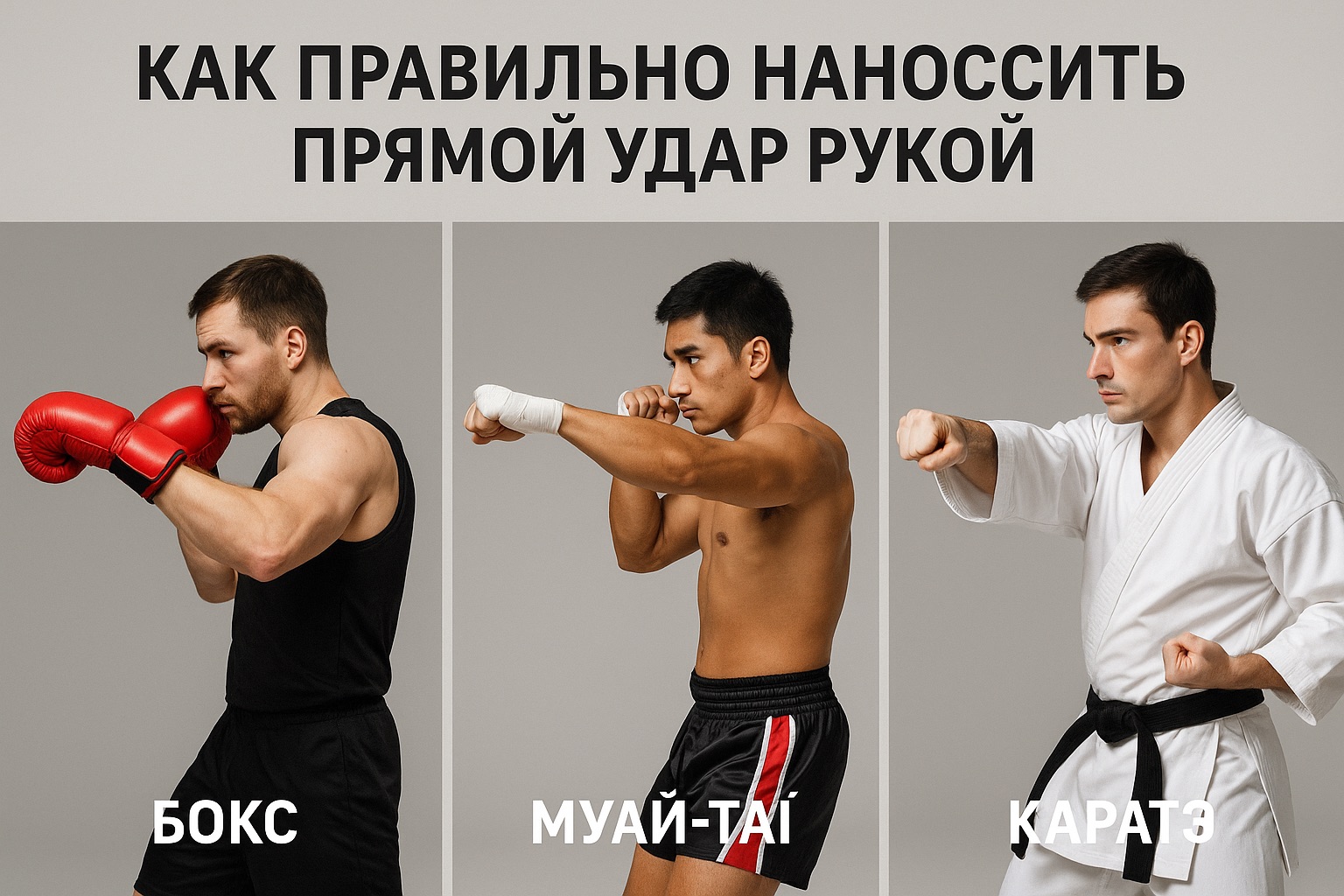 Как правильно наносить прямой удар рукой