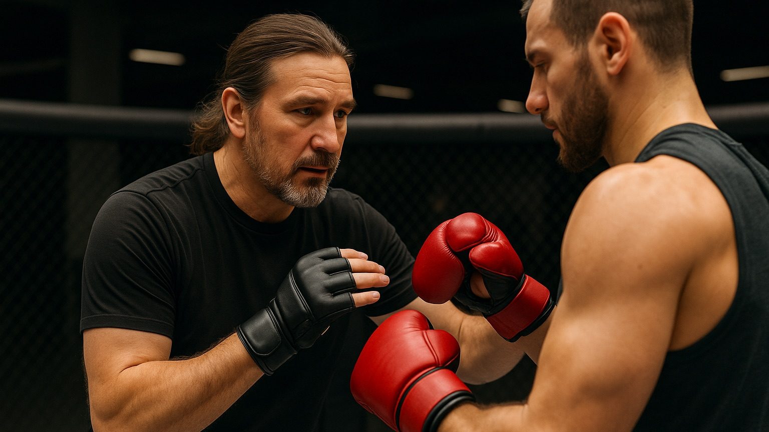 Алексей Воронов на тренировке